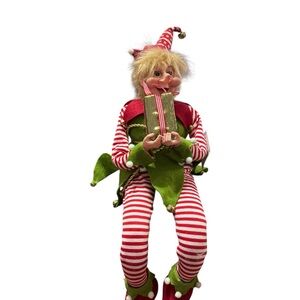 New with tags!! Jingles & Joy  elf shelf sitter